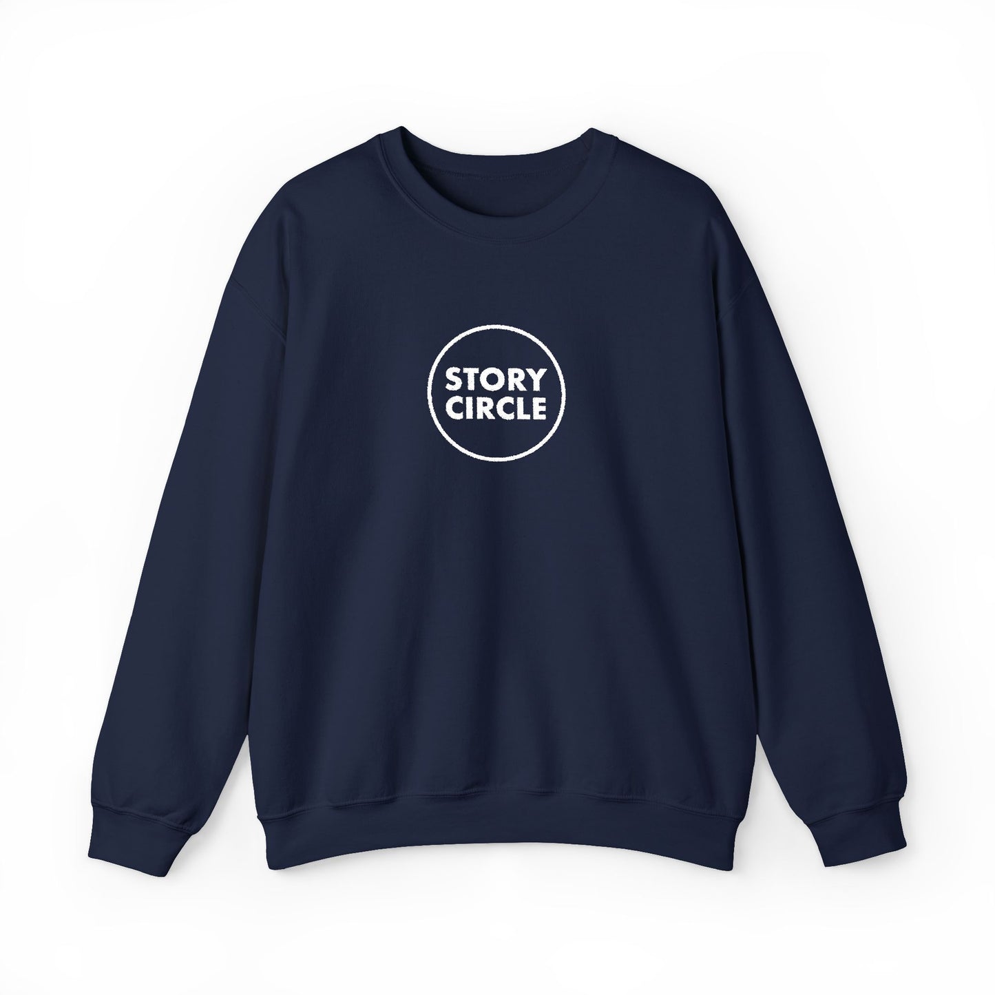 Story Circle Crewneck Sweatshirt — Cozy Black Literary Pullover